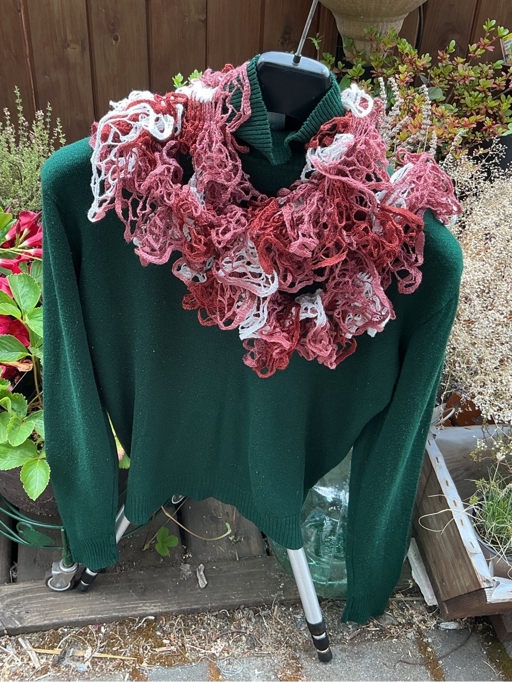 Hand made ruffle scarf